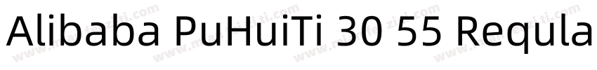 Alibaba PuHuiTi 30 55 Reqular字体转换